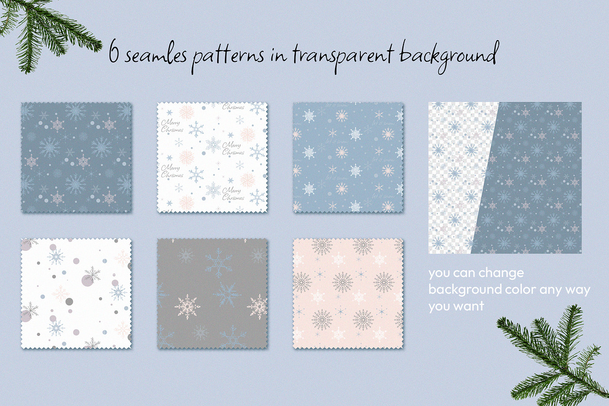 Snowflake  handraw vector collection, an Object Graphic by svetlatek (Photo 3 of 7)