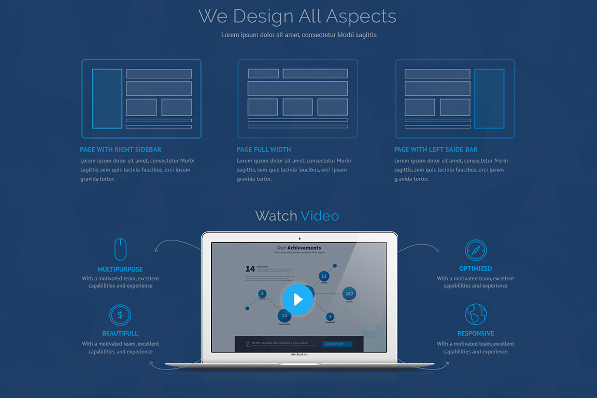 Marjan One Page PSD Template, a Landing Page Template by PSDFY (Photo 4 of 4)