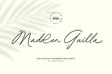 Madden Guilla - An Elegant Font