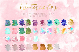 Watercolor Brush Stroke Creator Kit