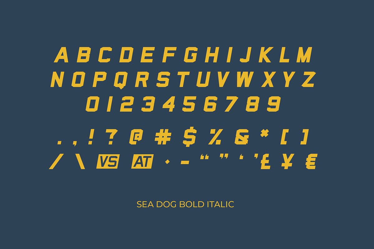 Sea Dog | Sports Display Font, a Font by Doug Houvener (Photo 4 of 9)