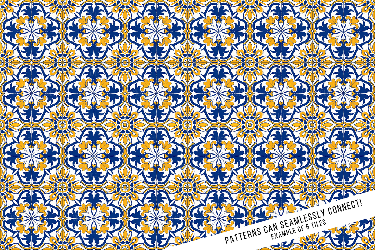 Sicilian Majolica Tile Patterns, a Pattern Graphic by Chromolume Studio (Photo 19 of 28)