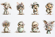 Easter Animals Clipart, an Illustration by Watercolor design (Thumbnail 6 of 6)