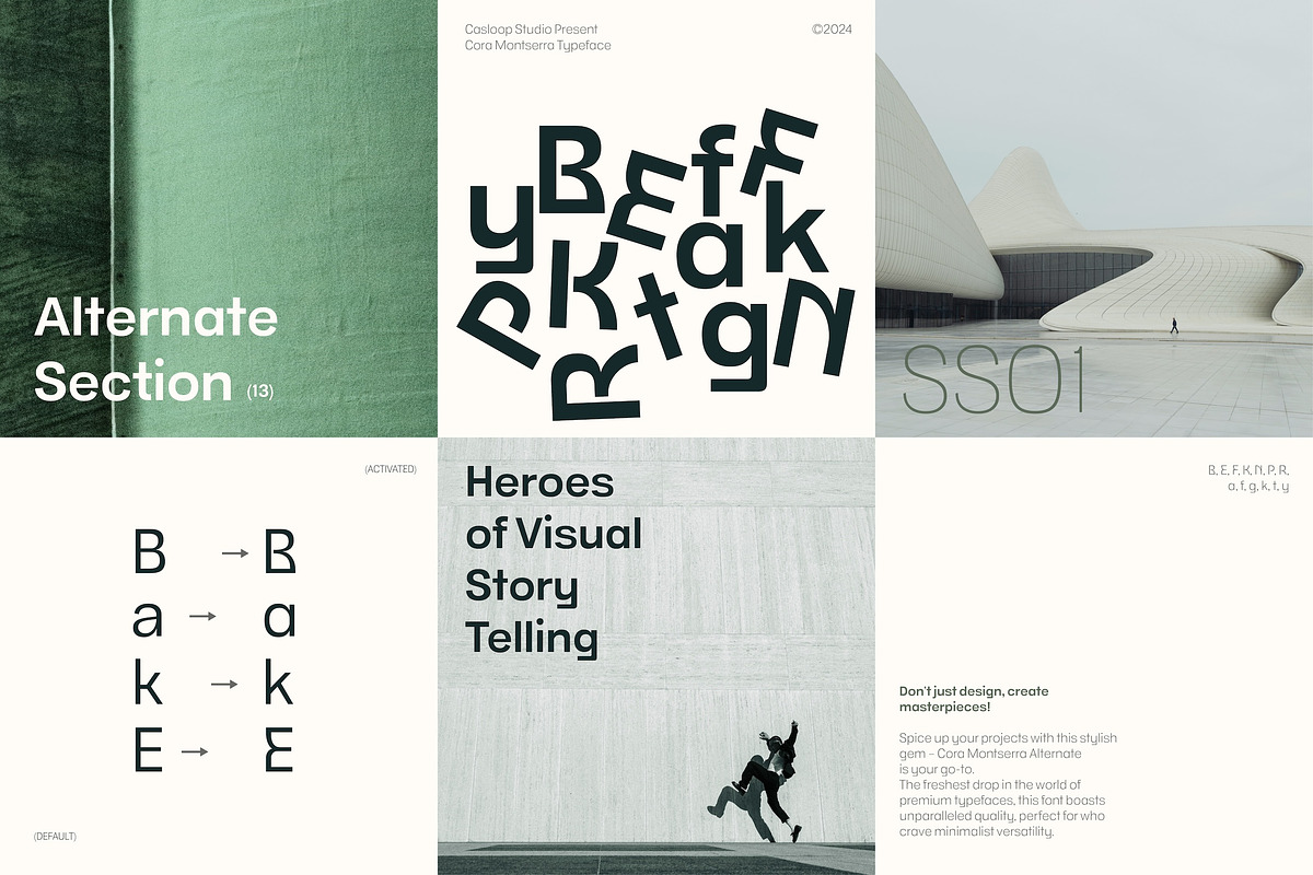 Cora Montserra - Modern Sans 9 Fonts, a Sans Serif Font by Casloop Studio (Photo 3 of 9)