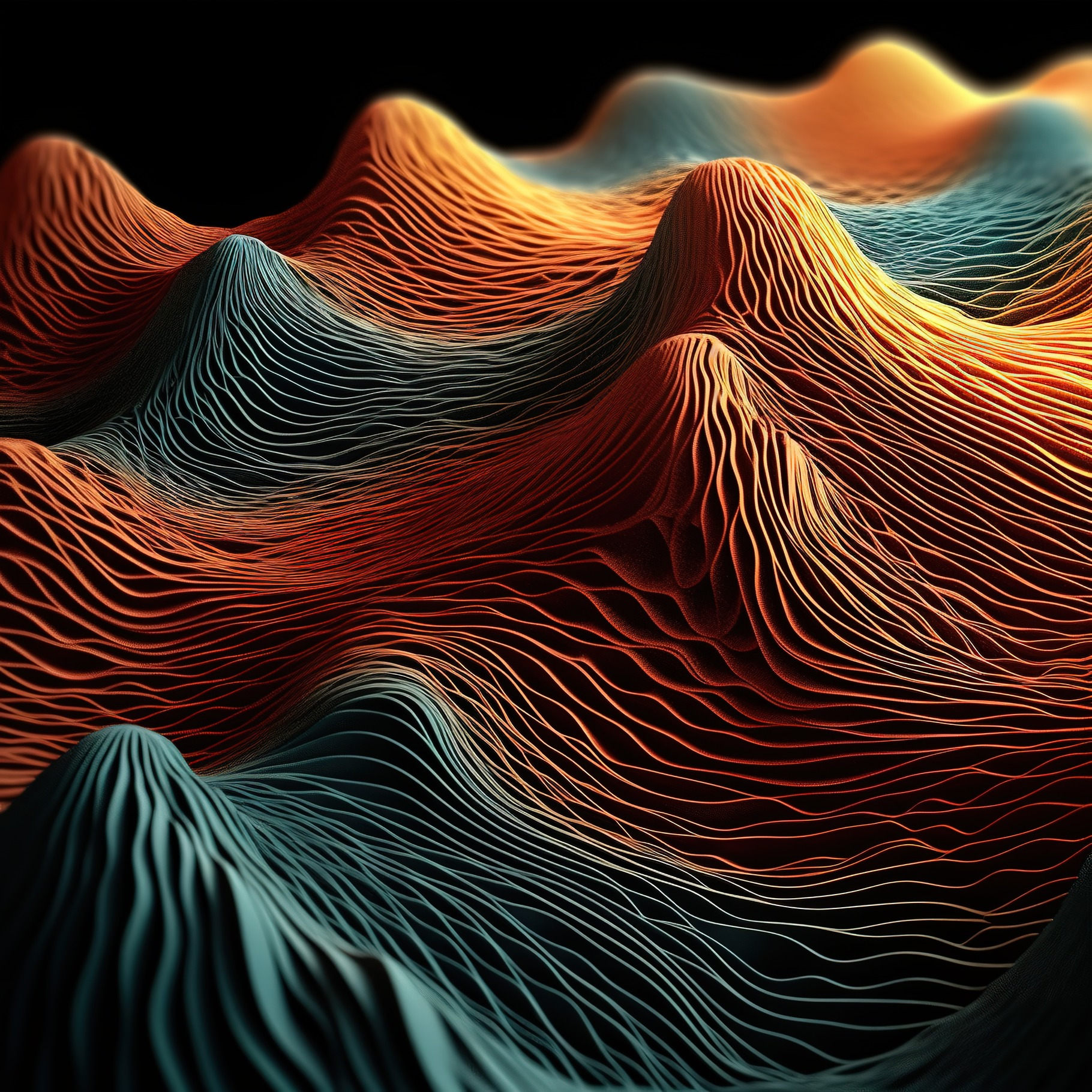 Trippy Waves Ripple Patterns, an Abstract Photo by Virgo Studio