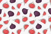 Fig fruit composition + pattern, a Food Illustration by Good Studio (Thumbnail 3 of 4)