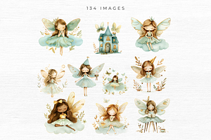 Fairy Garden Clipart, 134 PNG