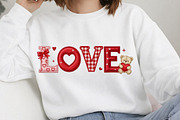 LOVE Teddy Bear Valentine PNG, an Illustration by DreamArtGraphic (Thumbnail 2 of 4)