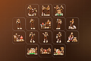 Camping Scenes 3D Character Pack, a Characters & Person 3D Model by Haps Space (Thumbnail 4 of 4)