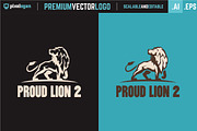 Proud Lion Logo, a Branding & Logo Template by pixelogan (Thumbnail 2 of 3)