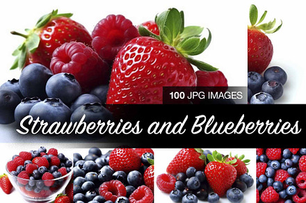 Strawberries and Blueberries, a Food & Drink Photo by arte grafica