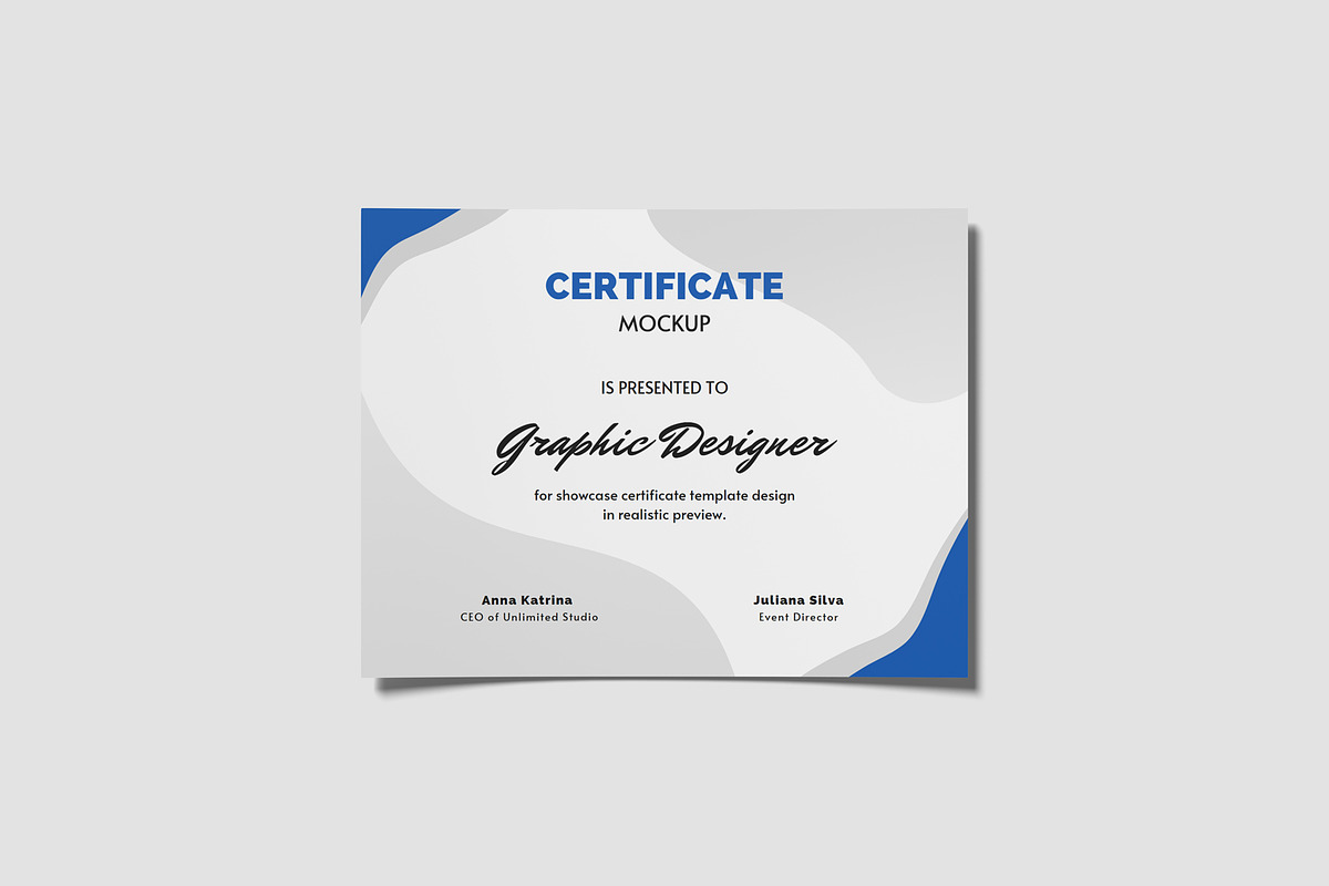 Certificate Mockups, an Advertising Mockup by graphiccrew (Photo 3 of 10)