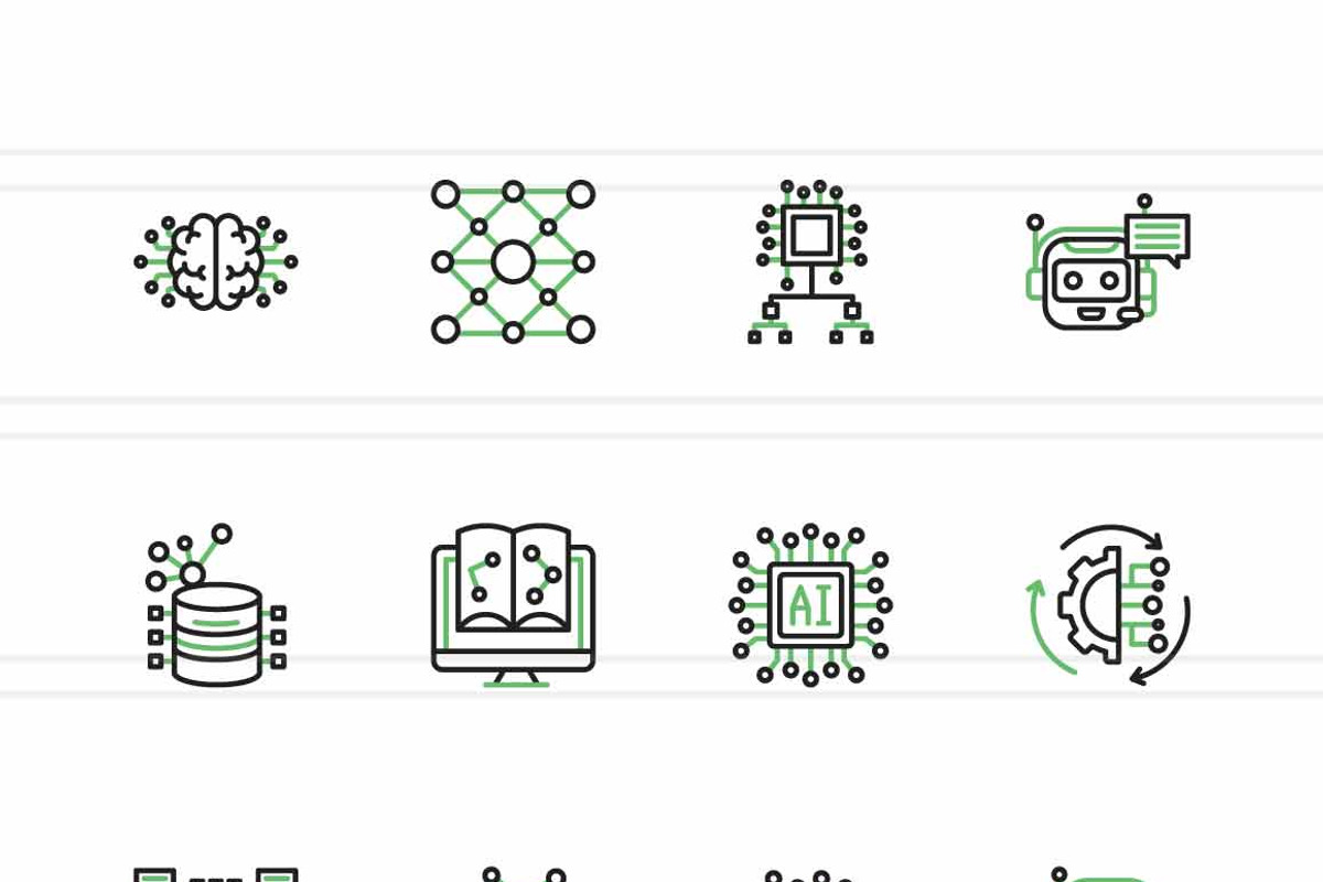 AI & Machine Learning Icons, an Icon by IconBunny (Photo 2 of 2)