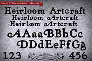 Black Heirloom Artcraft, a Serif Font by Baseline Fonts (Thumbnail 2 of 4)