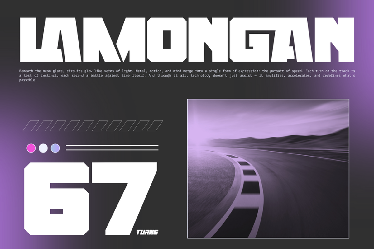 Sport Lane - Racing Logo Font, a Sans Serif Font by Nirmana Visual (Photo 3 of 14)