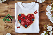 Yarn Crochet Valentine Heart Png, an Illustration by Craft Nest (Thumbnail 4 of 7)