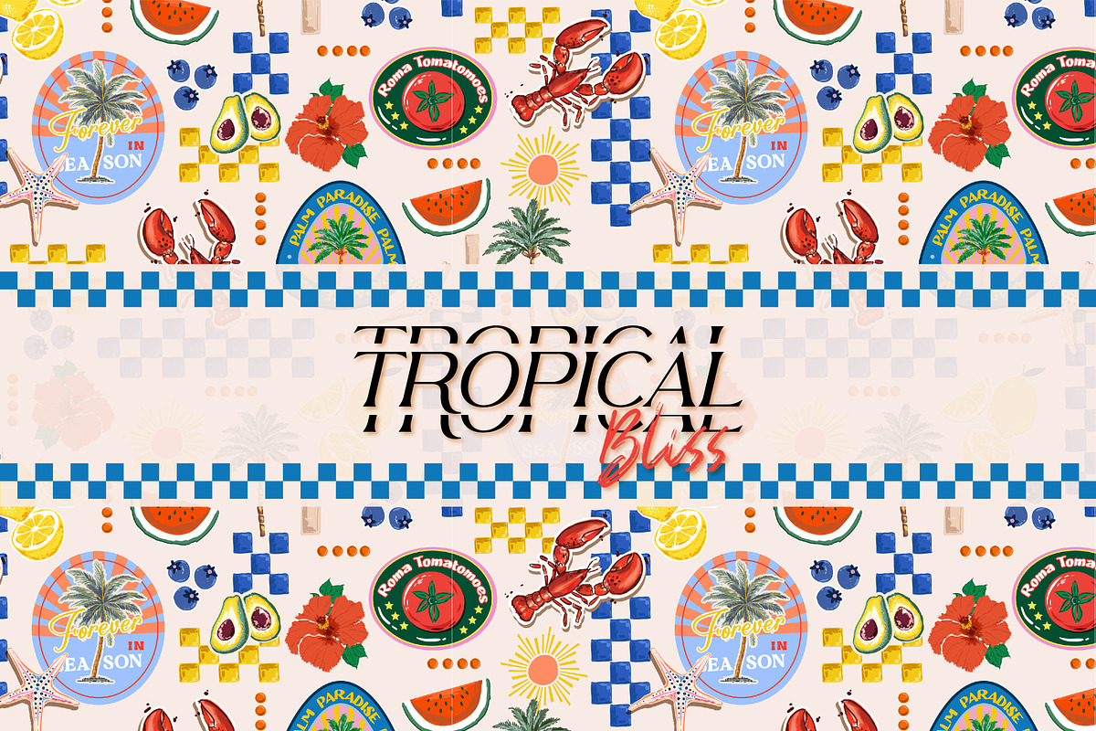 Tropical Bliss, a Pattern Graphic by MSNTY STUDIOX (Photo 3 of 31)
