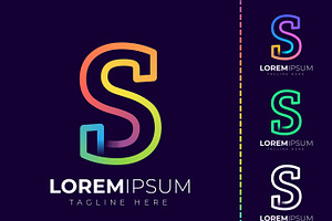 Initial letter s logo design