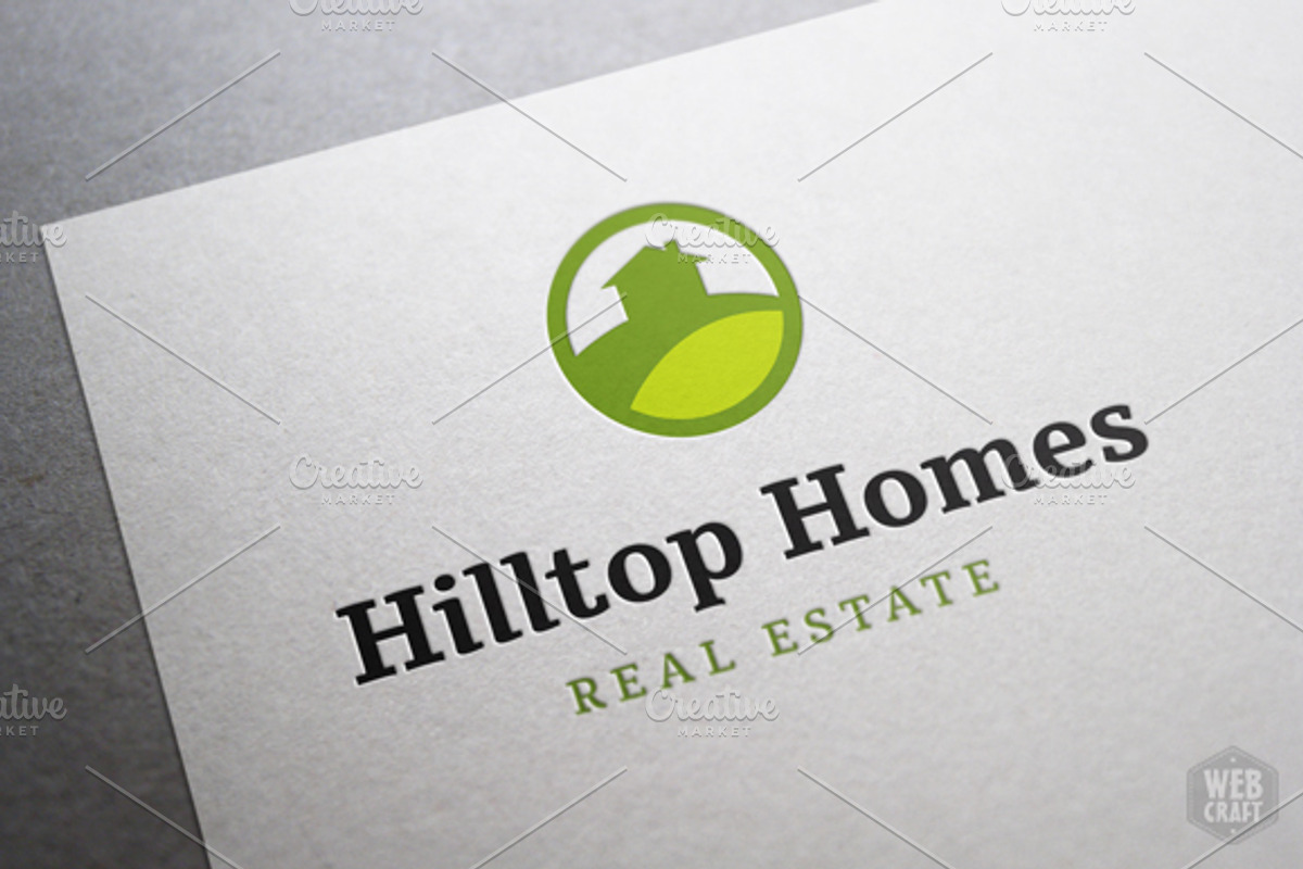 Hilltop Homes Real Estate Logo, a Branding & Logo Template by WebCraft (Photo 2 of 4)