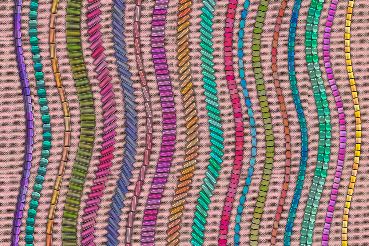 Beads Brushes for Procreate, a Brush Add-On by Hanna Inaiáh (Photo 5 of 12)