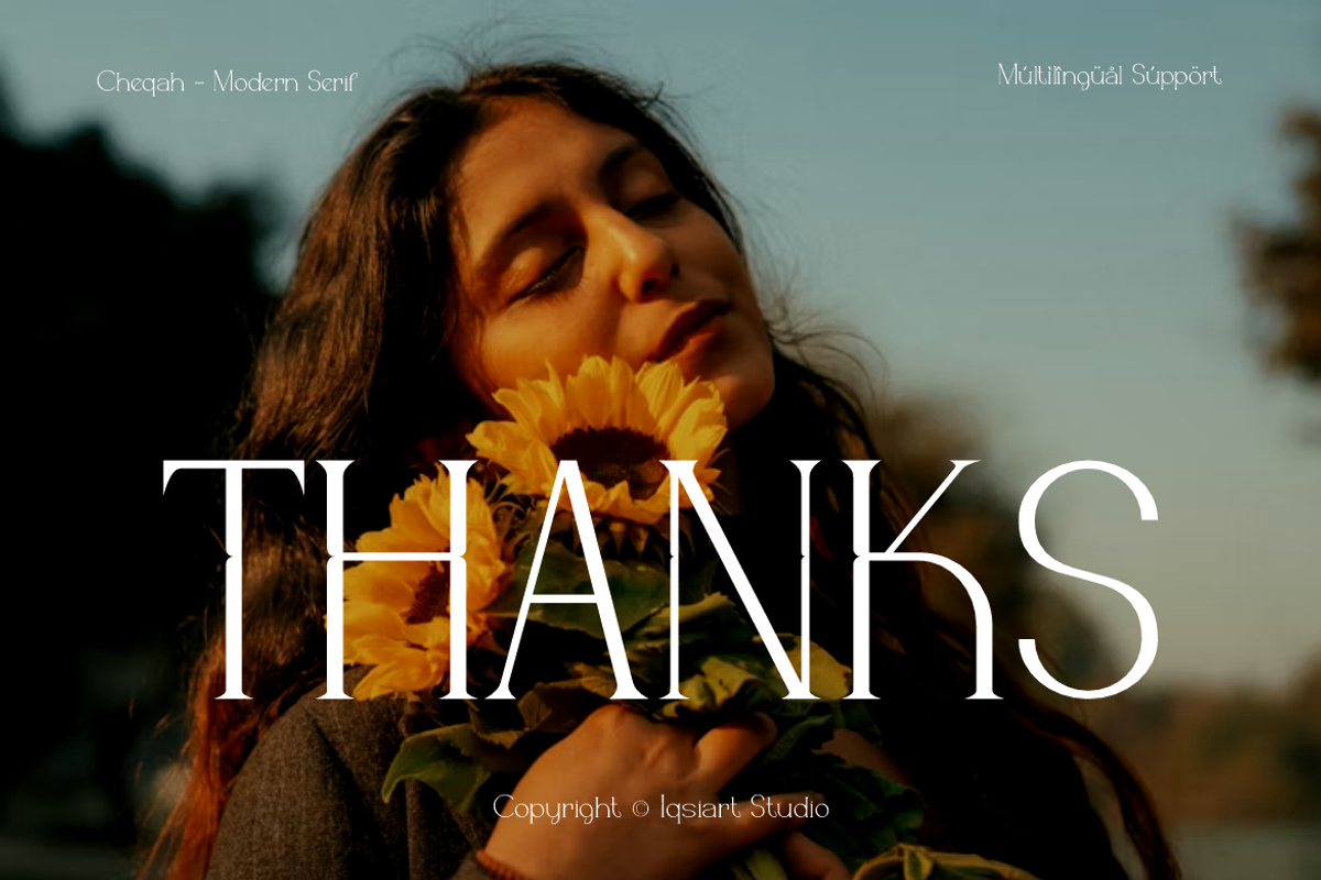 Cheqah - Modern Brand Font, a Serif Font by Iqsiart Studio (Photo 13 of 13)