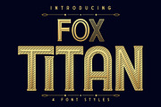 Fox Titan: 4 Font Style, a Handwritten Font by Fox7 By Rattana (Thumbnail 1 of 12)