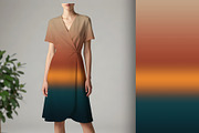 Gradient Classic Teal and Beige, a Background Graphic by Sharon Schwalbe (Thumbnail 1 of 5)