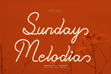 Sunday Melodia | Monoline Script