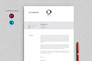Letterhead + Invoice, a Stationery Template by Peunayah (Thumbnail 1 of 2)