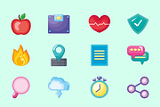 Glassmorphism App Icons Set, a Templates & Theme by studiogstock (Thumbnail 1 of 3)