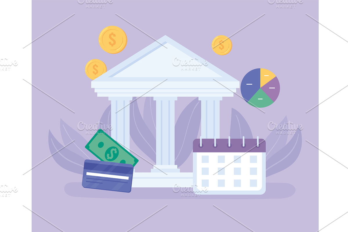 bank payment reminder, a Finance Illustration by studiogstock