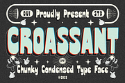 Croassant Modern Groovy Typeface, a Sans Serif Font by Oui Studio (Thumbnail 1 of 10)