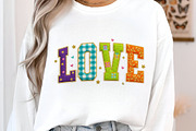 Pink Loved Crochet Varsity Png,Valen, an Illustration by designcity5 (Thumbnail 2 of 8)