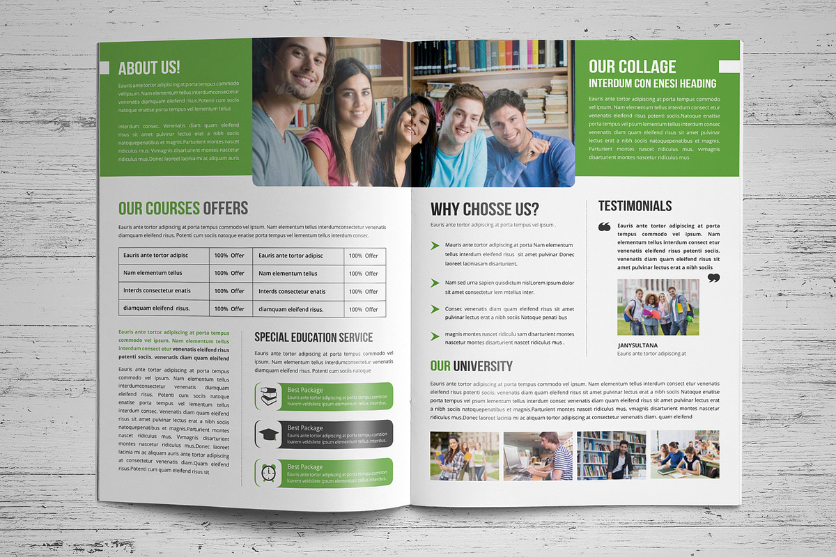 Education Brochure Template V3, a Brochure Template by JanySultana (Photo 7 of 8)