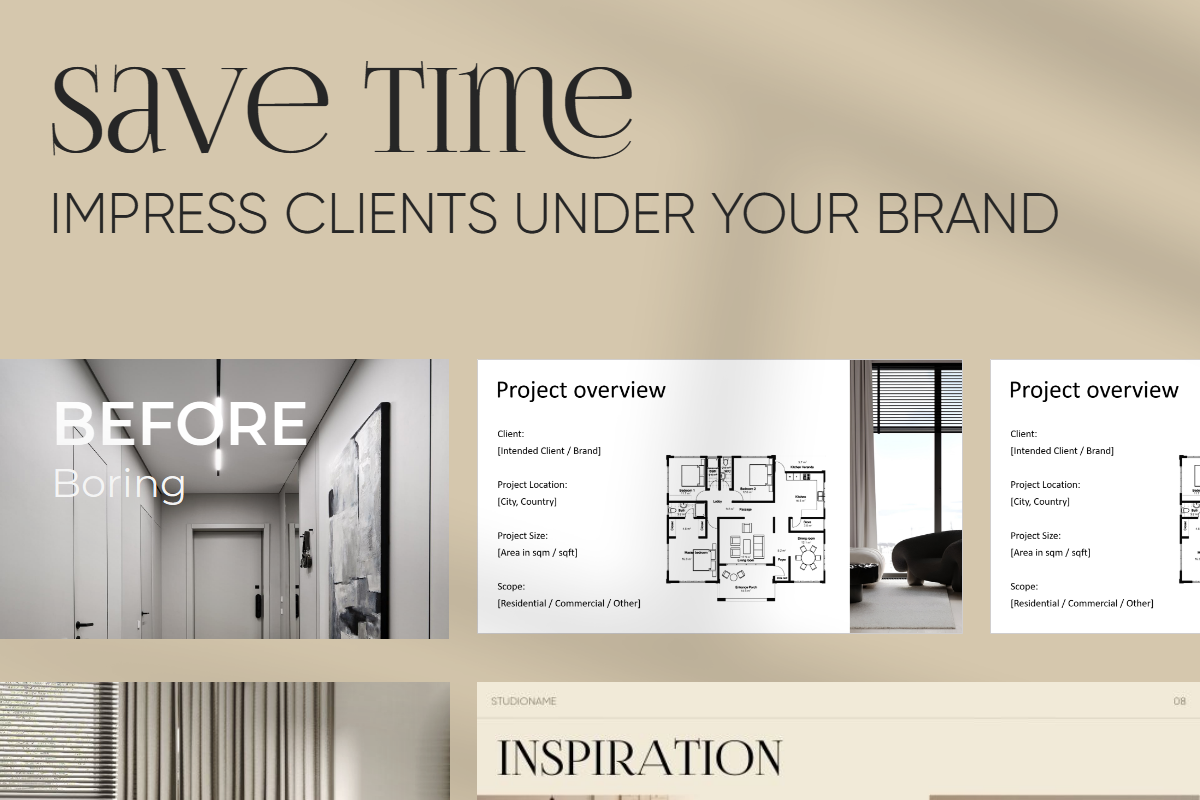 Interior design PRO bundle template, a Presentation Template by Trendingdigital (Photo 6 of 8)