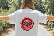 Halloween Red Wax Seal Stamp Clipart, an Illustration by CrexoraLab (Thumbnail 4 of 5)