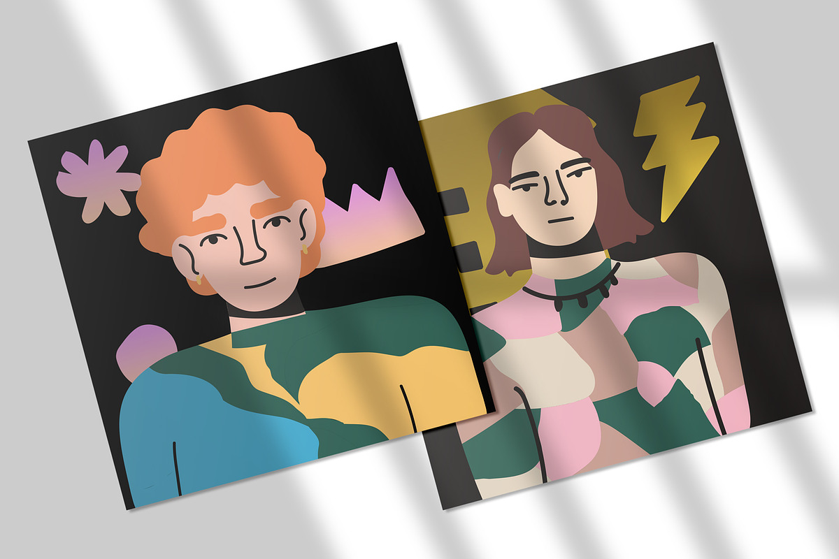 Men. Vector and raster graphics, a Person Illustration by Oliana Moroz (Photo 11 of 18)