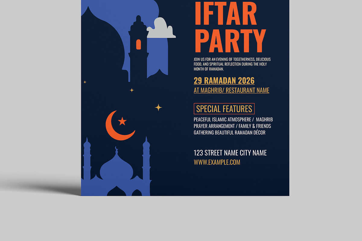 Ifter Flyer Template, a Print Template by MightyDesign (Photo 5 of 8)