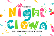 Night Clown - Quirky Clown Font