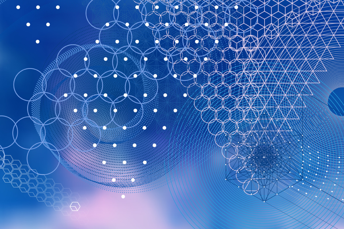 {Sacred Geometry} Vector Backgrounds, a Texture Graphic by ekaart (Photo 2 of 7)
