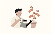 Early Retirement Illustration, an Object Graphic by Jump Studio (Thumbnail 5 of 13)
