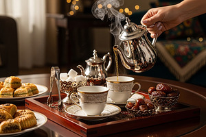 Pouring tea into a cup, a Food & Drink Photo by zahidhossainalif