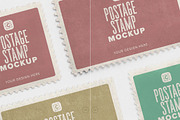 Retro Postage Stamp Mockup, an Advertising Mockup by Custom Scene (Thumbnail 8 of 10)