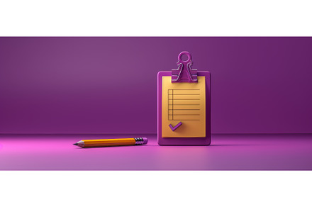 A 3D rendering of a task list with a, a Business Photo by ZinetroN