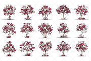 Quirky Valentine Day Tree Clipart, an Illustration by SinaCreation (Thumbnail 2 of 5)