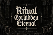 Gothik Ritual — Timeless attitude., a Blackletter Font by Wow Magic (Thumbnail 4 of 6)