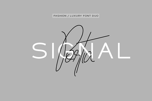 Portia & Signal Duo - Fashion Fonts preview 7