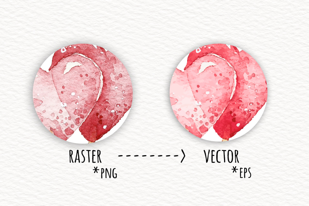 Watercolor Pink Things, a Texture Illustration by talloshau's illustrations (Photo 4 of 5)