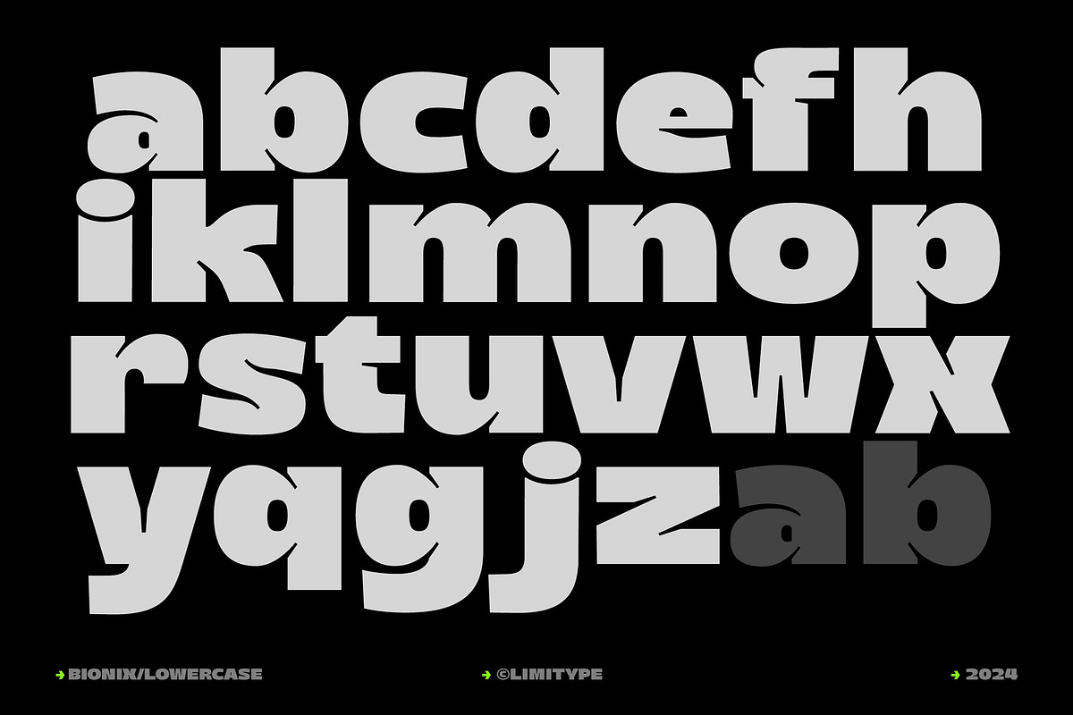 Bionix - Futuristic Bold Font, a Sans Serif Font by limitype (Photo 6 of 13)