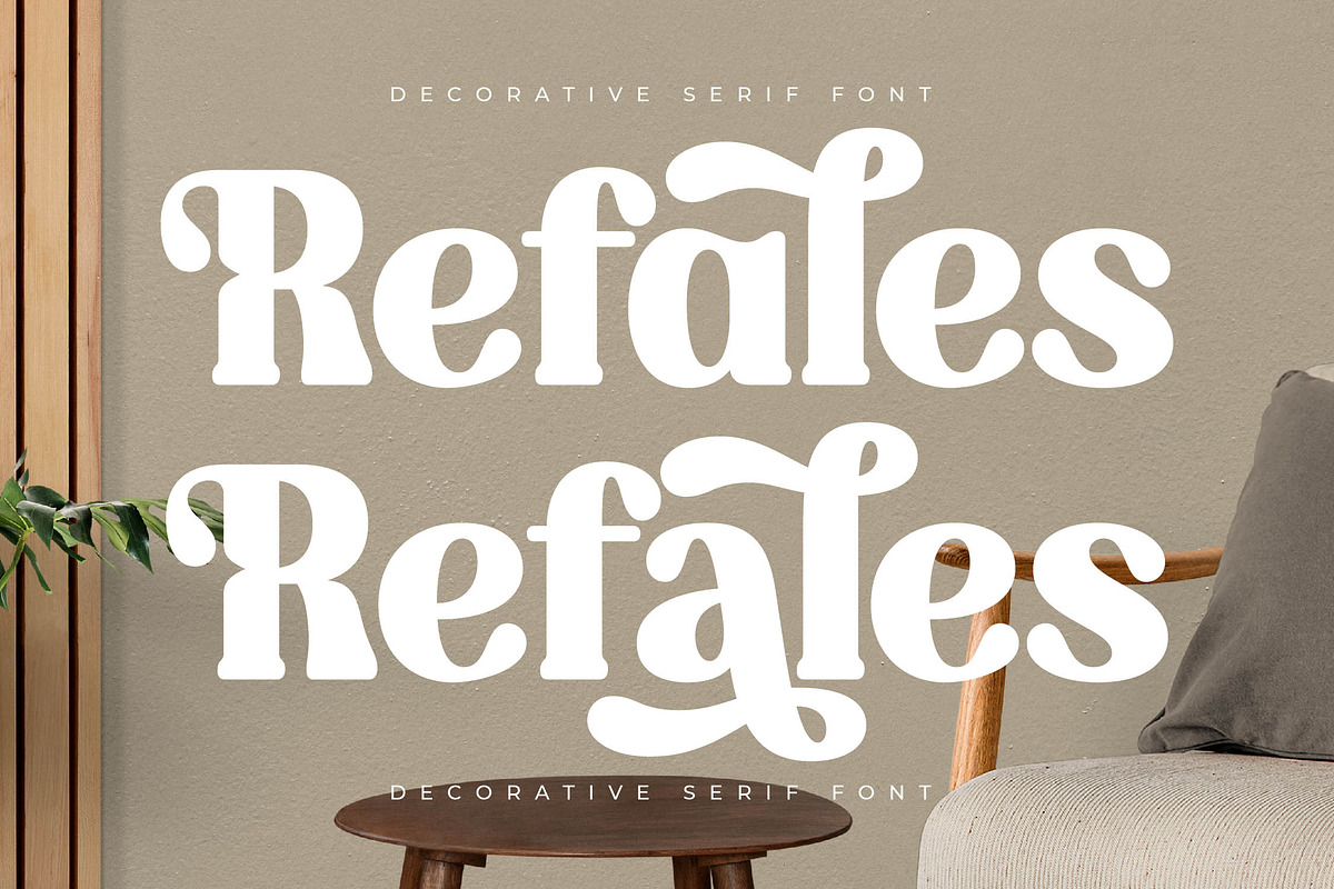Refales Blighan Decorative Serif, a Serif Font by Letterena Studios